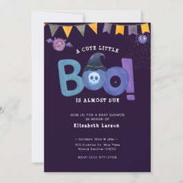 Halloween ThBästa Babyskuvret Cute Party Inbjudningar