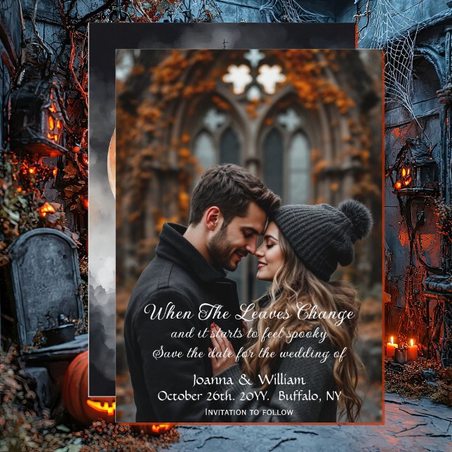 Halloween ThBäste Photo Bröllop spara datum Datumet (Skapare uppladdad)