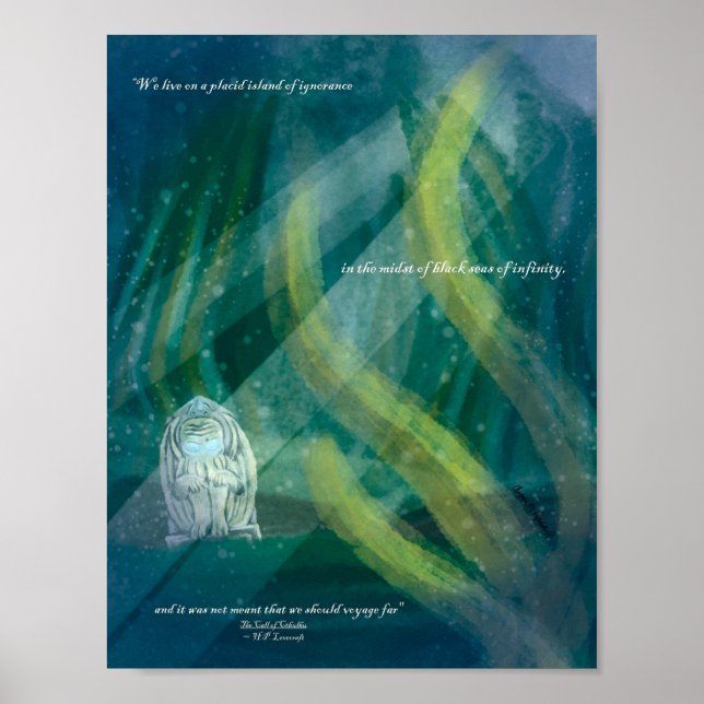 Halloween The Call of Cthulhu Art Print  Poster (Framsidan)