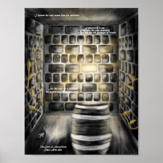 Halloween The Cask of Amontillado Konsttryck Poster