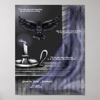 Halloween The Raven Art Print Poster
