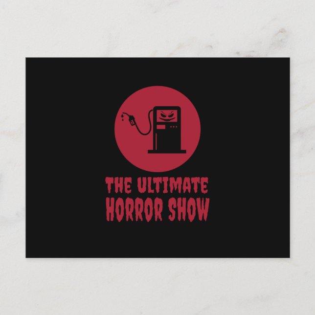Halloween -The Ultimate Horror Show på bensinstati Vykort (Framsida)