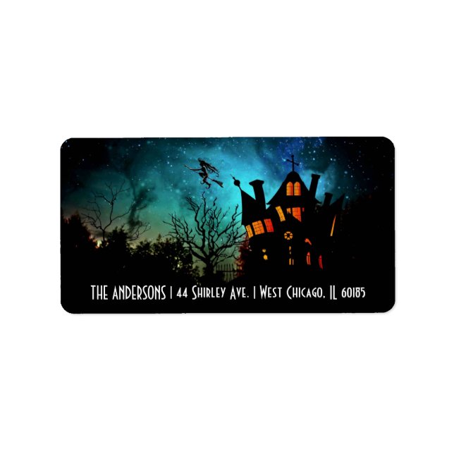 Halloween Theme-Adressetiketter Adressetikett (Framsidan)