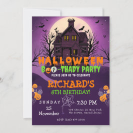 Halloween Theme Barns födelsedag Party Inbjudningar