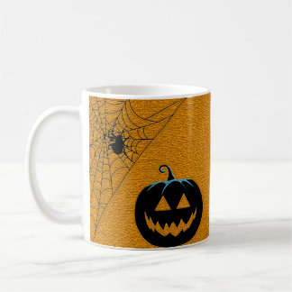 Halloween Theme Pumpkin och Spider Kaffemugg