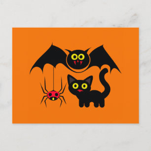 Halloween Theme Vykort