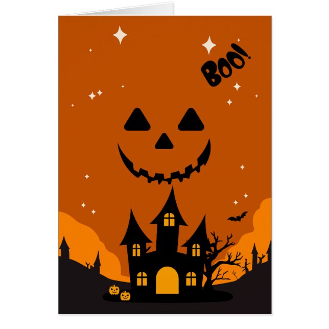 Halloween Themed Baby Shower Invite Hälsningskort (Framsidan)