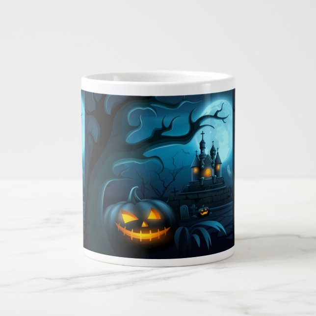 Halloween-Themed Coffee Cup for Home or Office Jumbo Mugg (Framsidan)