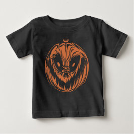 halloween-themed scary pumpkin design t shirt