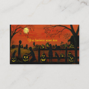 Halloween themed visitkortar visitkort