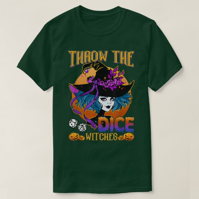 Halloween Throw Dice Witches Bunco Halloween B T Shirt (Design framsida)