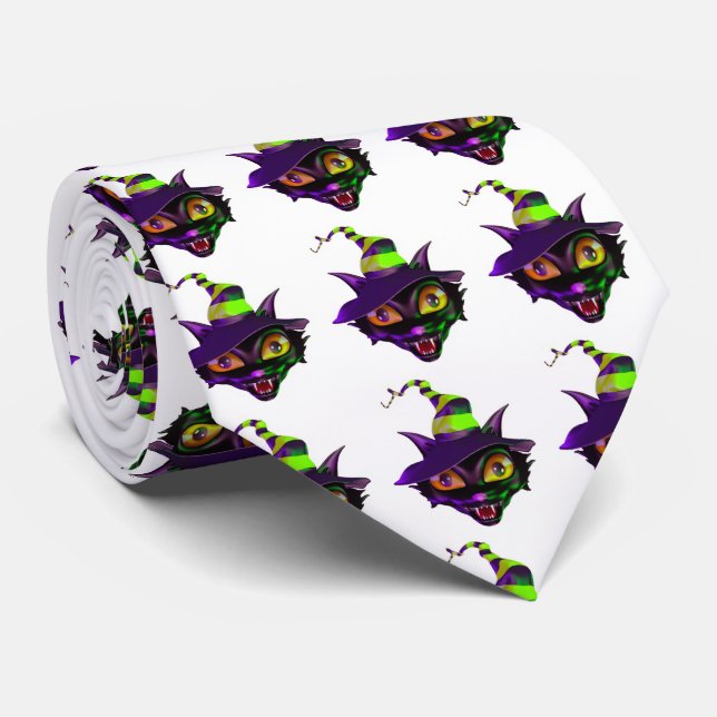 Halloween Tie/Spooky Cat Slips (Rullad)