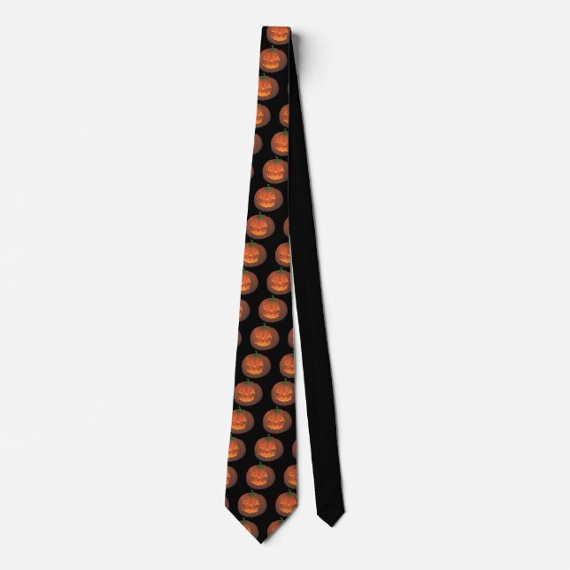 Halloween Ties Cute Pumpkin Neckties Anpassa (Framsida)