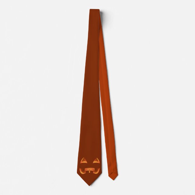 Halloween Ties Cute Pumpkin Neckties Anpassa (Framsida)