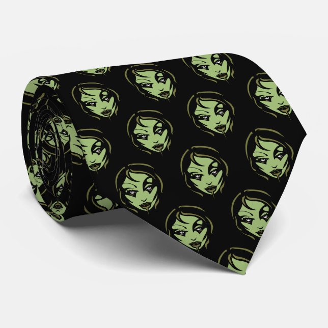 Halloween Ties Cute Zombie Neckties Customize (Rullad)