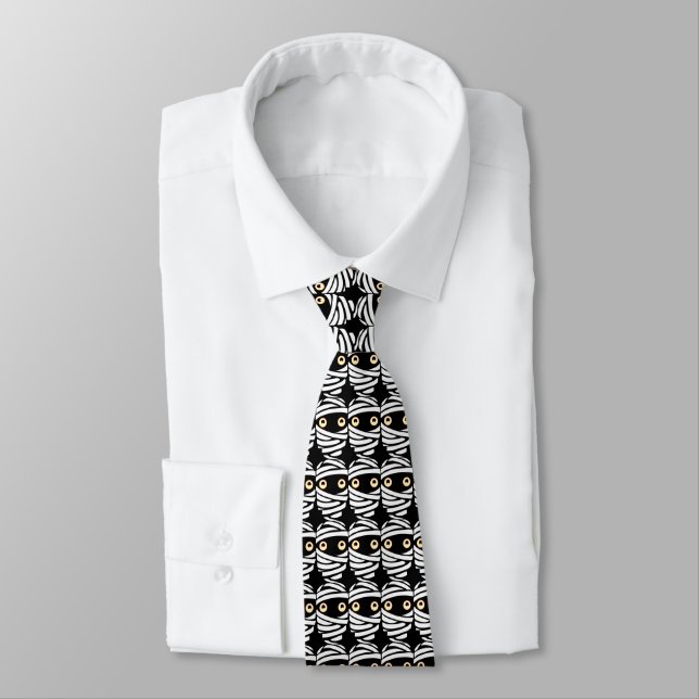 Halloween Ties Mummy Neckties Odöda Tie Customize (Bunden)