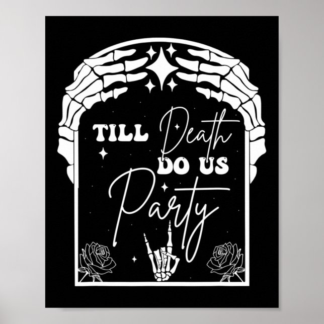 Halloween Til Death do Us Party Chelorette Matchin Poster (Framsidan)