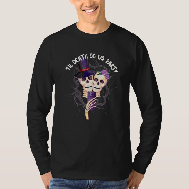 Halloween Til Döden Skiljer Oss Åt Sjalvporträtt B T Shirt (Framsida)