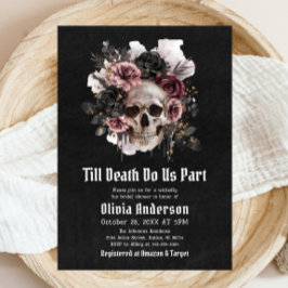 Halloween till Death Do US Part Möhippa Inbjudningar