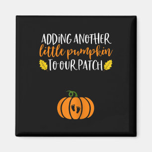 Halloween tillkännagivande om graviditet med pumpa magnet