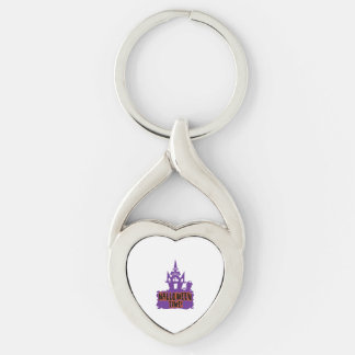 Halloween Time! Twisted Heart Silverfärgad Nyckelring