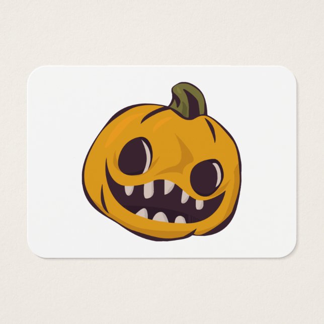 Halloween Time Visitkort (Framsidan)