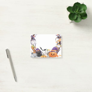 Halloween Tiny Feet, Spooky Sweet Baby Shower Post-it Block