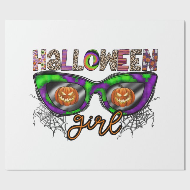 Halloween Tjej Presentpapper (Platt)