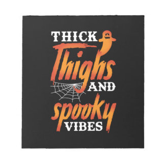Halloween tjocka lår och taloky vibes anteckningsblock