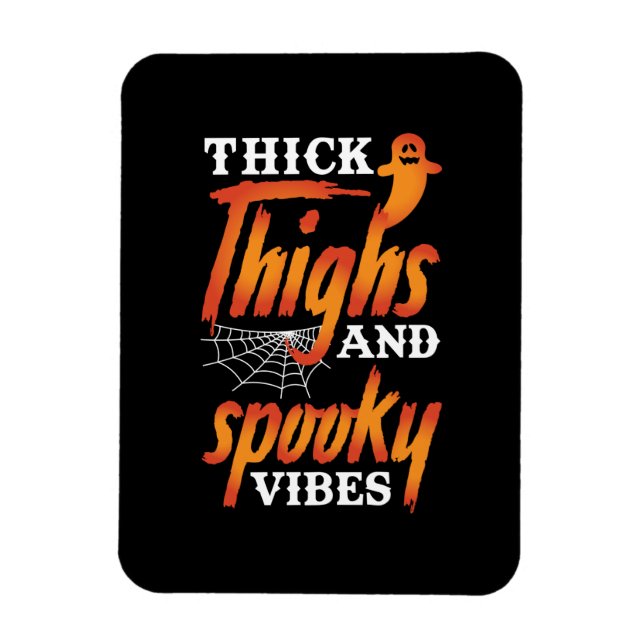 Halloween tjocka lår och taloky vibes magnet (Vertikal)
