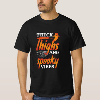 Halloween tjocka lår och taloky vibes t shirt