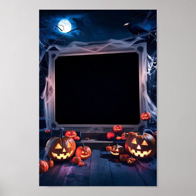 Halloween tom blank inbjudan affisch ram #10 (Framsidan)