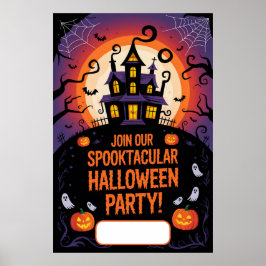 Halloween-tom inbjudan poster