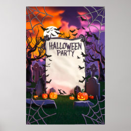 Halloween-tom inbjudan poster