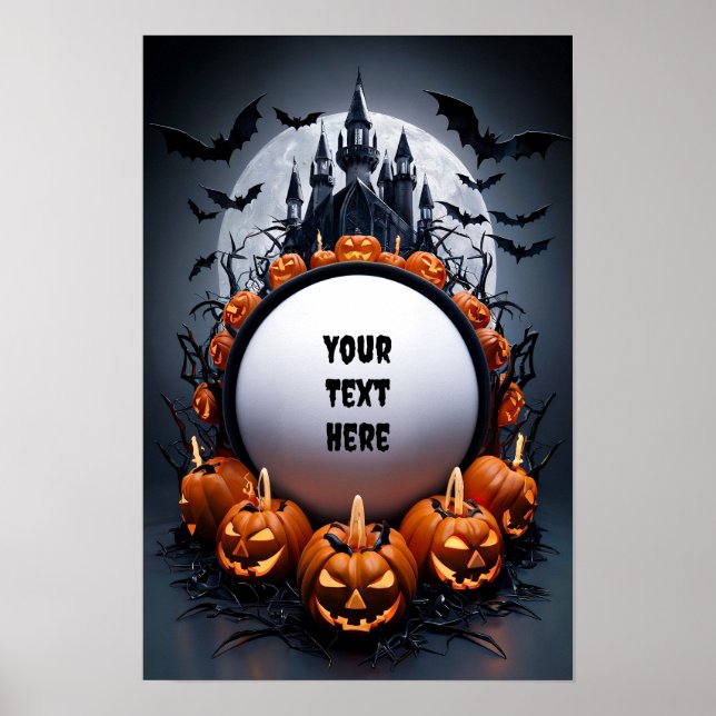 Halloween-tom inbjudan Poster #2 (Framsidan)
