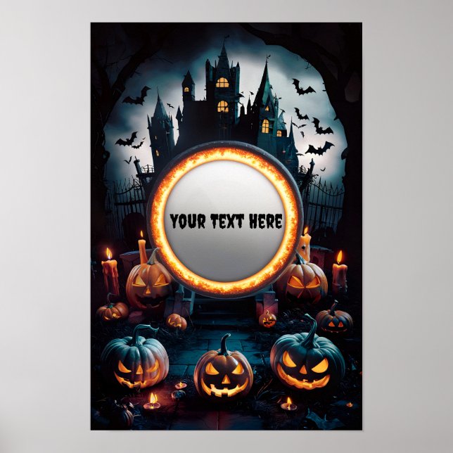 Halloween-tom inbjudan Poster #6 (Framsidan)