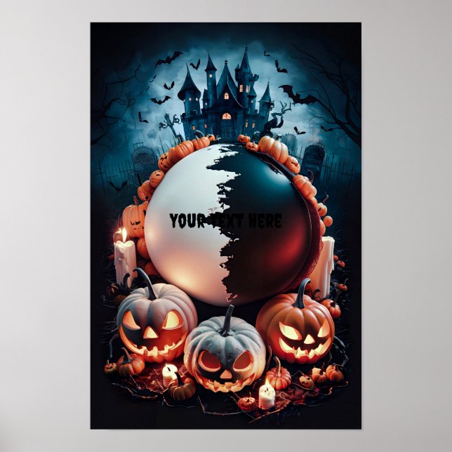 Halloween-tom inbjudan Poster #7 (Framsidan)