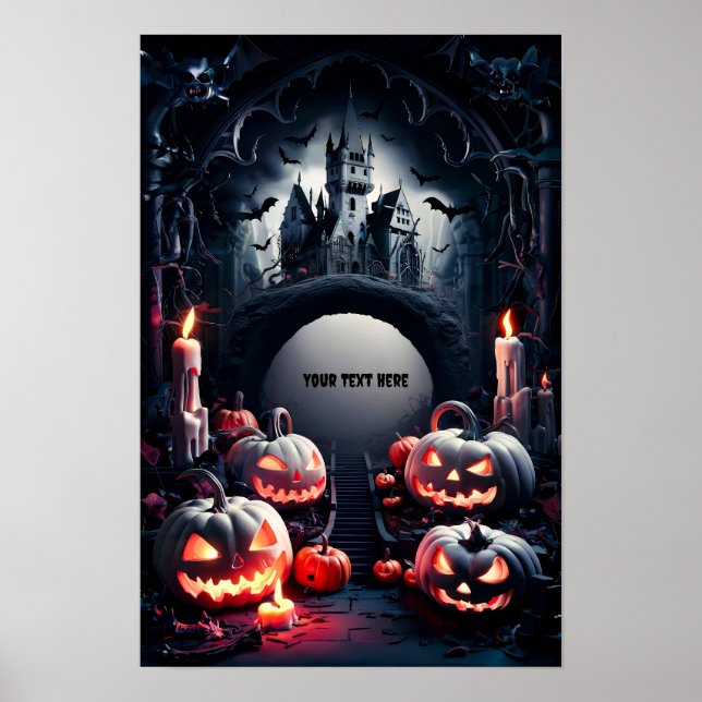 Halloween-tom inbjudan Poster #9 (Framsidan)