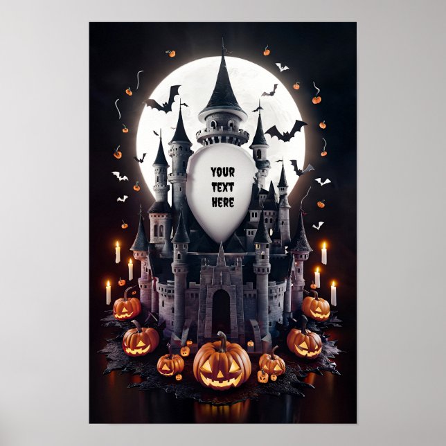 Halloween-tom inbjudan Poster nr 3 (Framsidan)