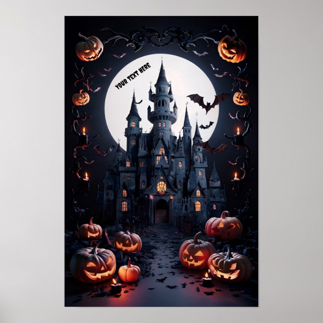 Halloween-tom inbjudan Poster nr 4 (Framsidan)