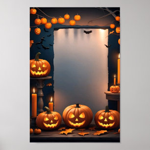 Halloween-tom inbjudan Poster Ram #13