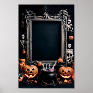 Halloween-tom inbjudan Poster Ram #5