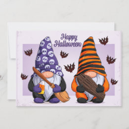 Halloween Tomtar Julkort