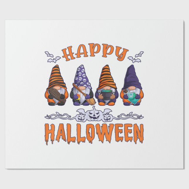 Halloween Tomtar Presentpapper (Platt)