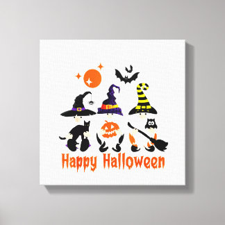 Halloween Tomtar Söta Höst Pumpa Höst Canvastryck