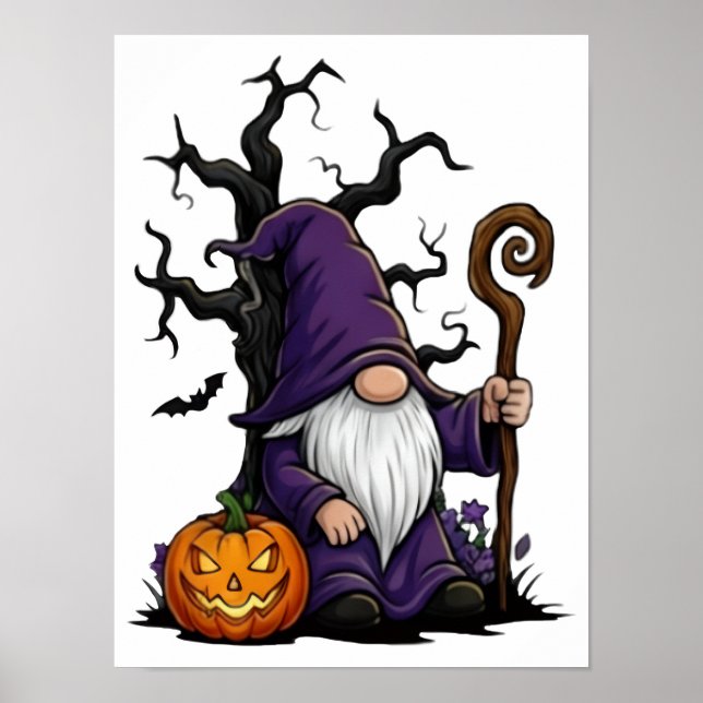 Halloween Tomte Affisch (Framsidan)