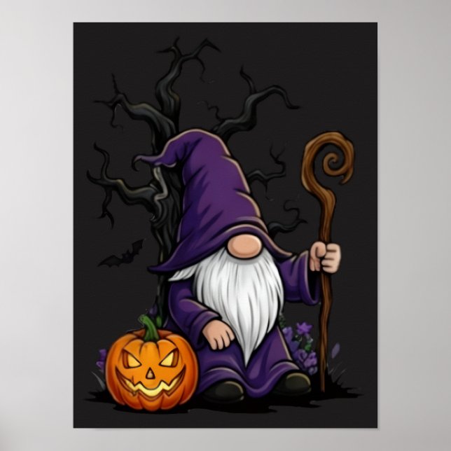 Halloween Tomte Affisch (Framsidan)