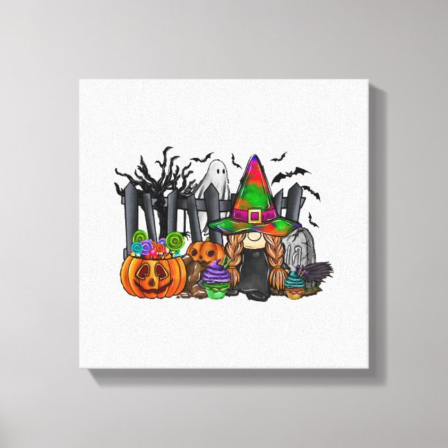 Halloween Tomte Canvastryck (Framsida)
