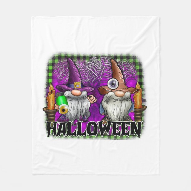 Halloween Tomte Fleecefilt (Framsidan)