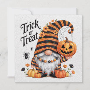 Halloween Tomte Greeting Card Julkort
